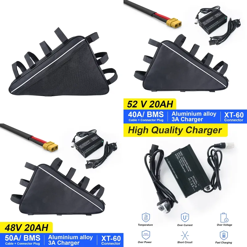 Ebike Battery 52V 20Ah Triangle Pack - Bateria litowa do roweru elektrycznego 2026