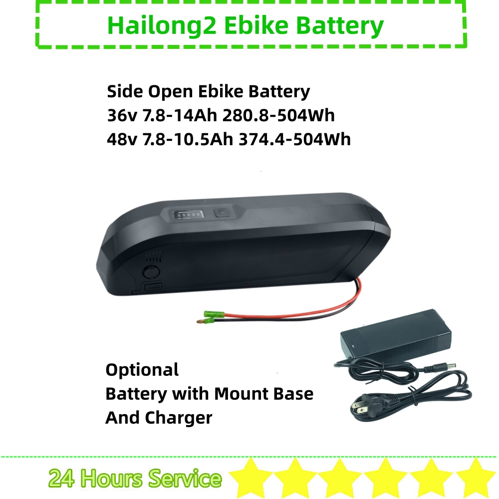 Ebike Battery 48V 20Ah Hailong - Akumulator 36V Ebike Hailong 2 Side