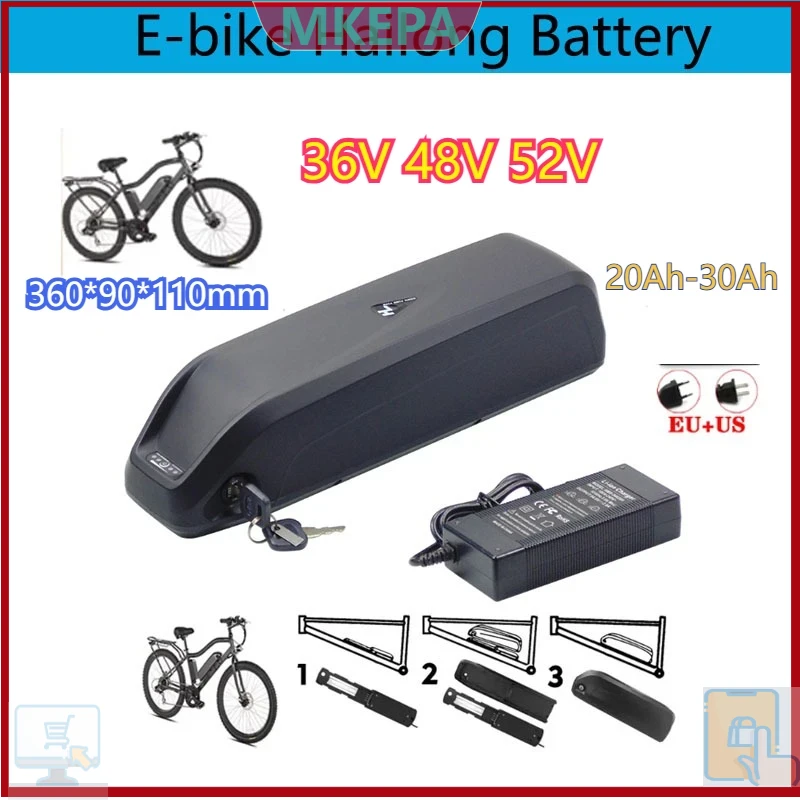 🔋 Akumulator Hailong 36-48-52V – Ebike Battery 48V 20Ah Hailong recenzja i cena