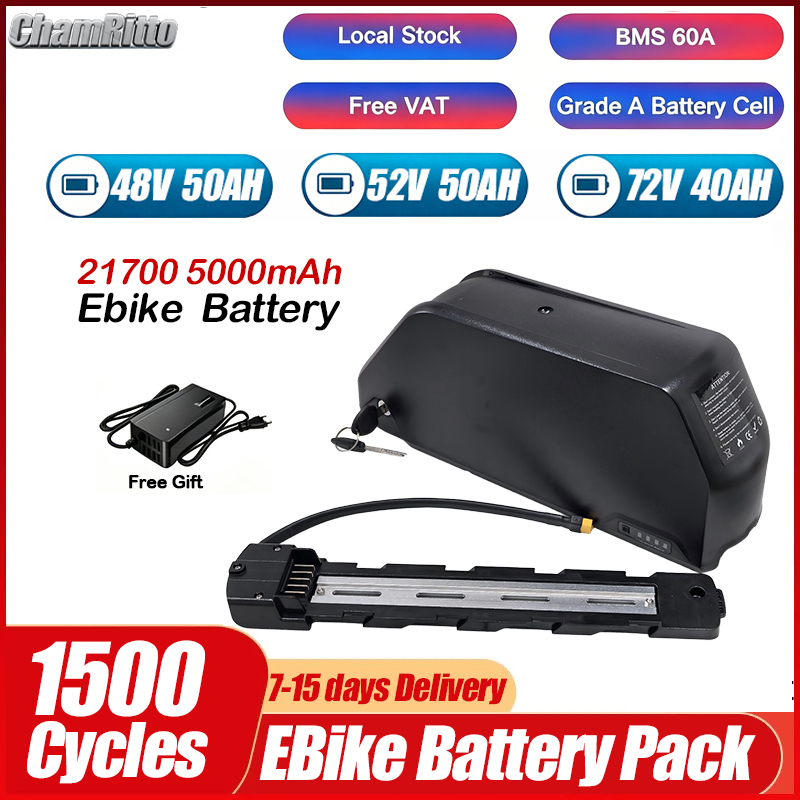 Rower elektryczny 36v 48v 52v  – Electric Bicycle Battery 72V 30Ah recenzja i cena