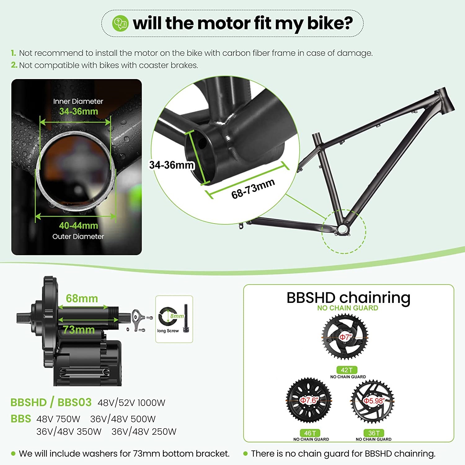 Bafang UART 48V/52V 1000W siln – Mid Drive Motor Kit 52V 1000W recenzja i cena