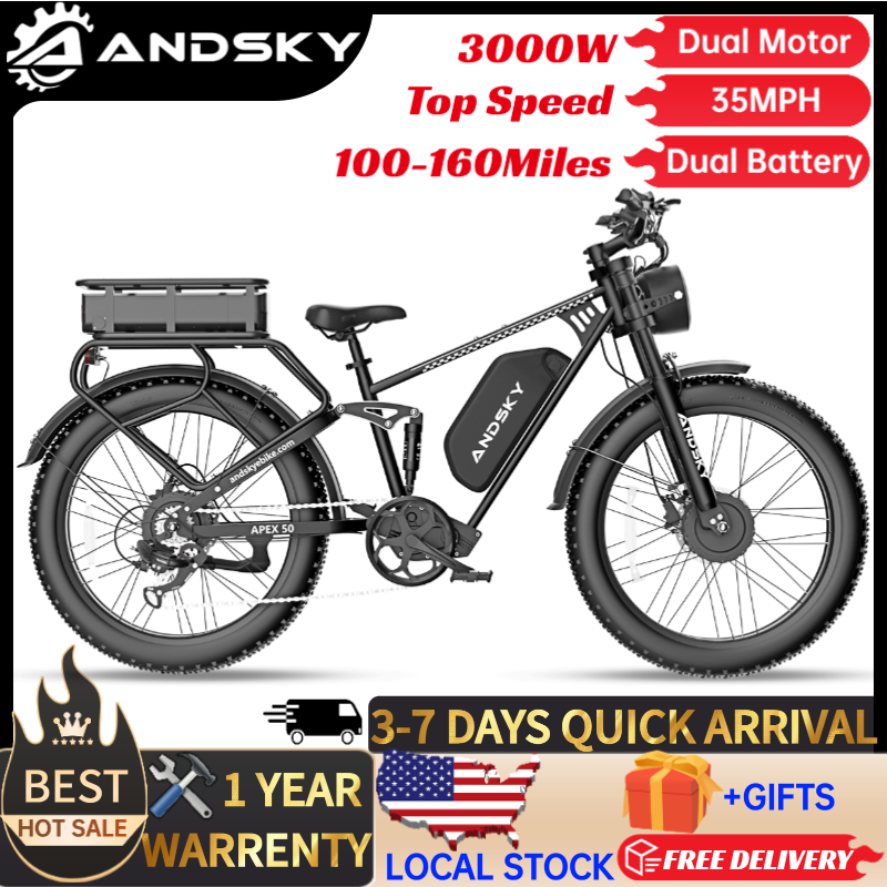 Rower elektryczny ANDSKY Apex5 – Mid Drive Motor Kit 52V 1000W recenzja i cena